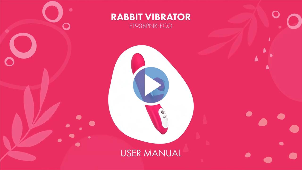 User Manual Rabbit Vibrator With Rotating Tongue - ET938PNK / EasyToys TV